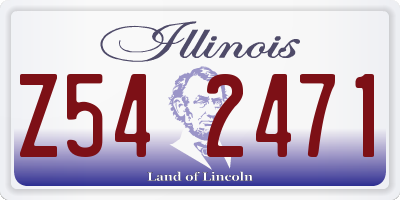 IL license plate Z542471