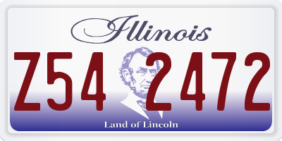 IL license plate Z542472