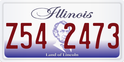IL license plate Z542473