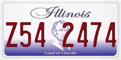 IL license plate Z542474