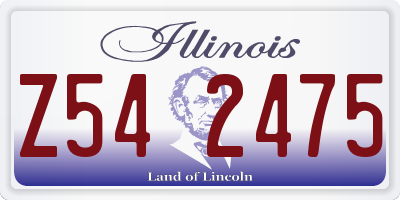 IL license plate Z542475