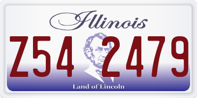 IL license plate Z542479