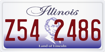 IL license plate Z542486