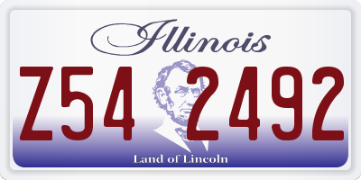 IL license plate Z542492