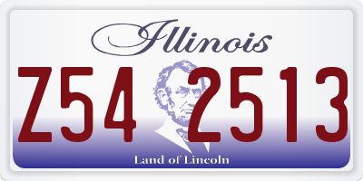 IL license plate Z542513