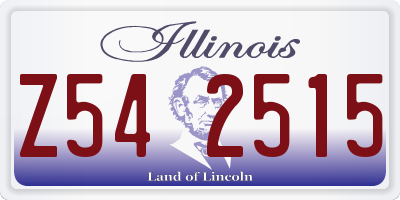 IL license plate Z542515