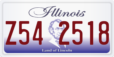 IL license plate Z542518