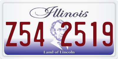 IL license plate Z542519