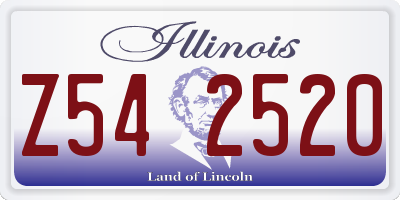 IL license plate Z542520