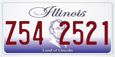 IL license plate Z542521