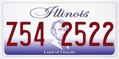 IL license plate Z542522