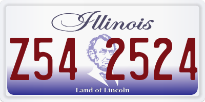 IL license plate Z542524
