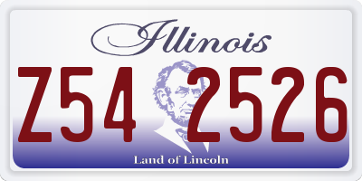 IL license plate Z542526
