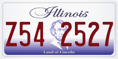 IL license plate Z542527