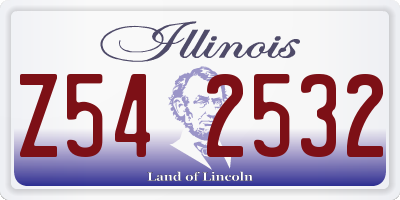 IL license plate Z542532
