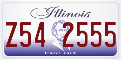 IL license plate Z542555