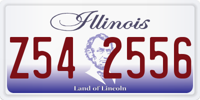 IL license plate Z542556