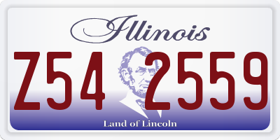 IL license plate Z542559