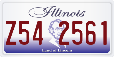 IL license plate Z542561