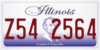 IL license plate Z542564