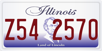 IL license plate Z542570