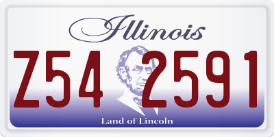IL license plate Z542591