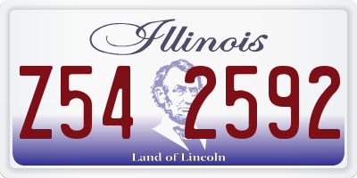 IL license plate Z542592