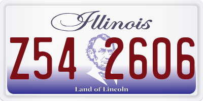 IL license plate Z542606