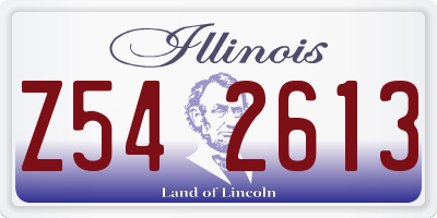 IL license plate Z542613