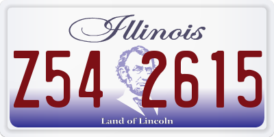 IL license plate Z542615