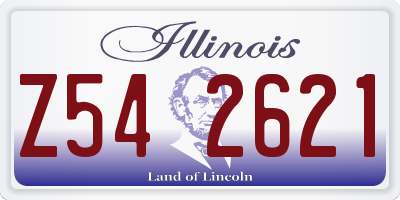 IL license plate Z542621