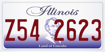 IL license plate Z542623
