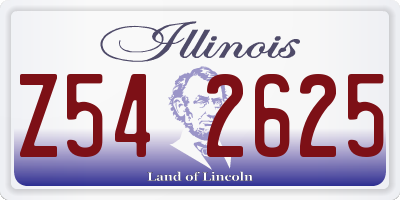 IL license plate Z542625