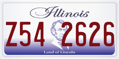 IL license plate Z542626