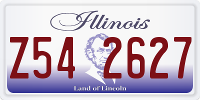 IL license plate Z542627