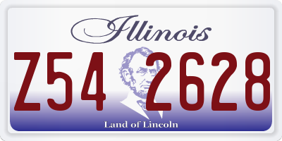 IL license plate Z542628
