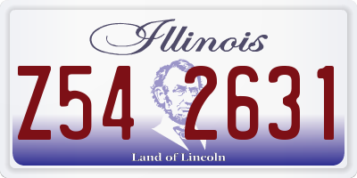 IL license plate Z542631