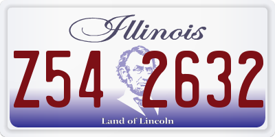 IL license plate Z542632