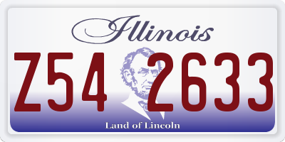 IL license plate Z542633