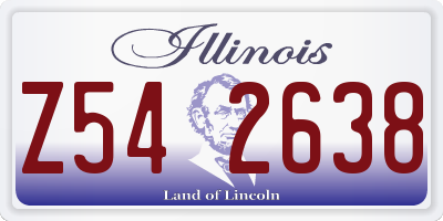IL license plate Z542638