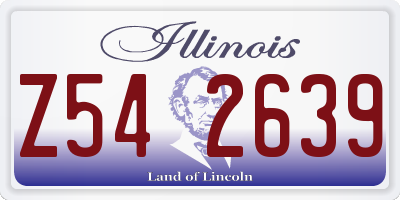 IL license plate Z542639