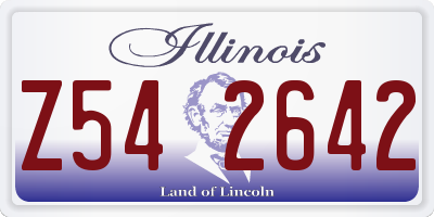 IL license plate Z542642