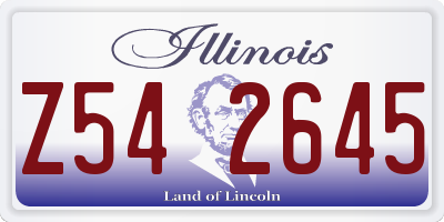IL license plate Z542645