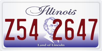 IL license plate Z542647