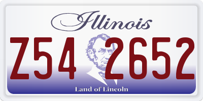 IL license plate Z542652