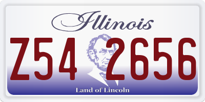 IL license plate Z542656