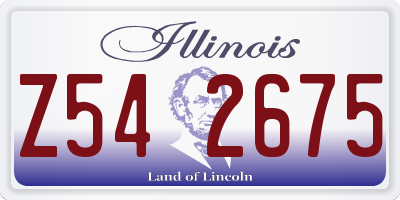 IL license plate Z542675