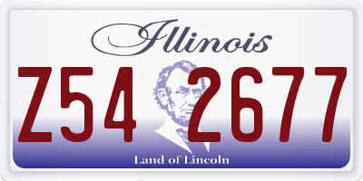 IL license plate Z542677