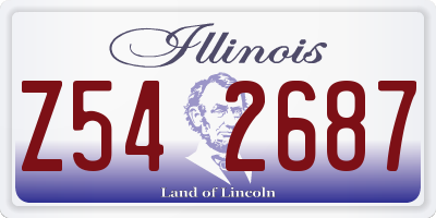 IL license plate Z542687