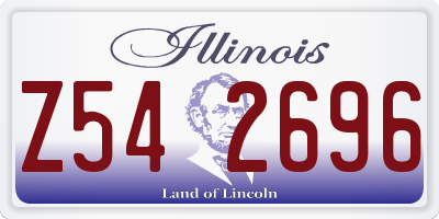 IL license plate Z542696